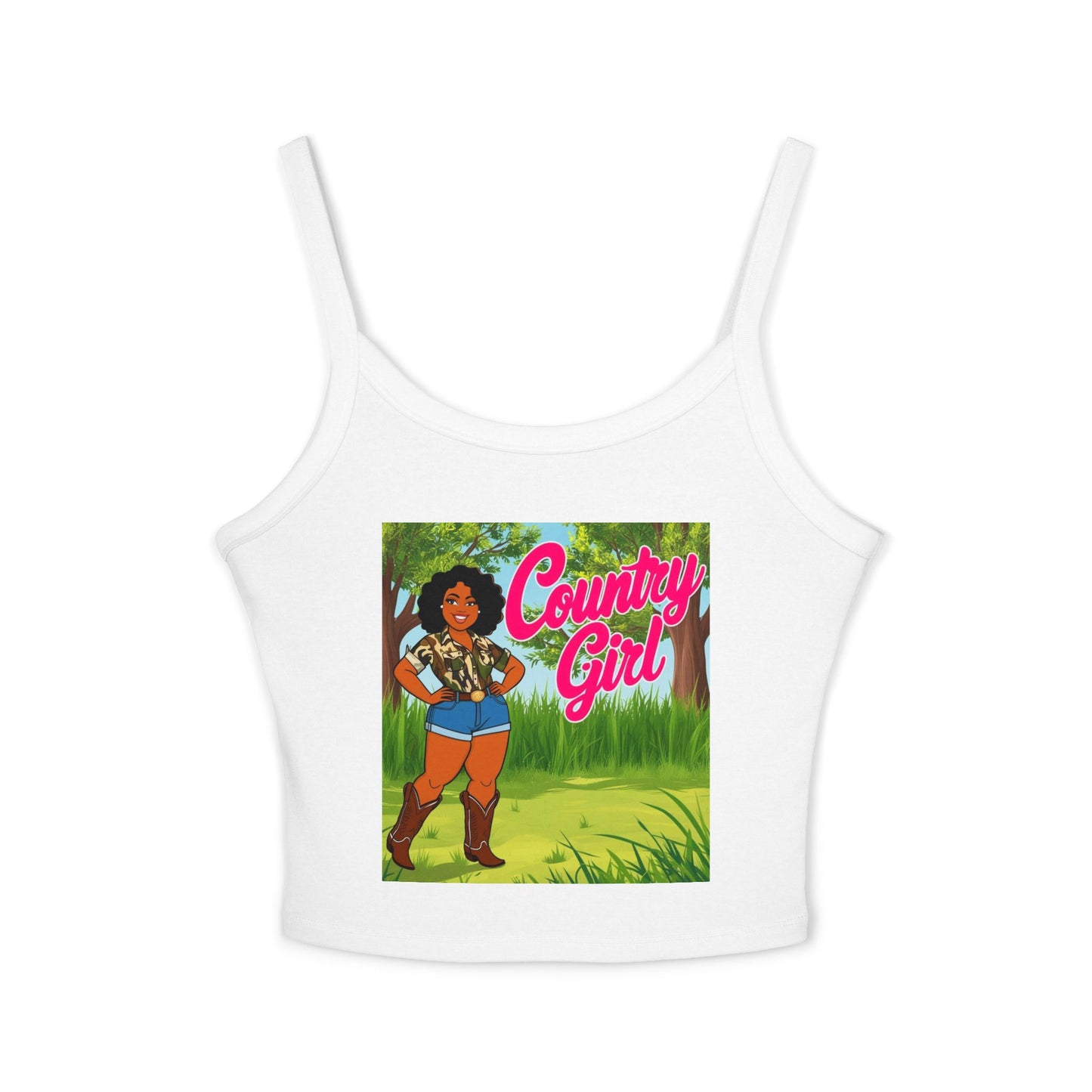 Country Girl Women's Spaghetti Strap Tank Top