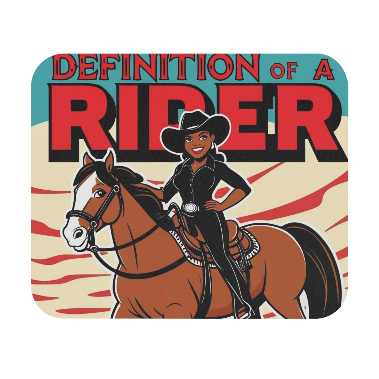 Definition of a Rider Mouse Pad