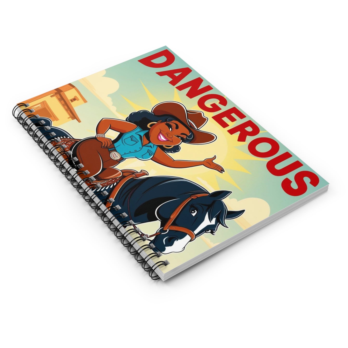 Dangerous Cowgirl Spiral Notebook