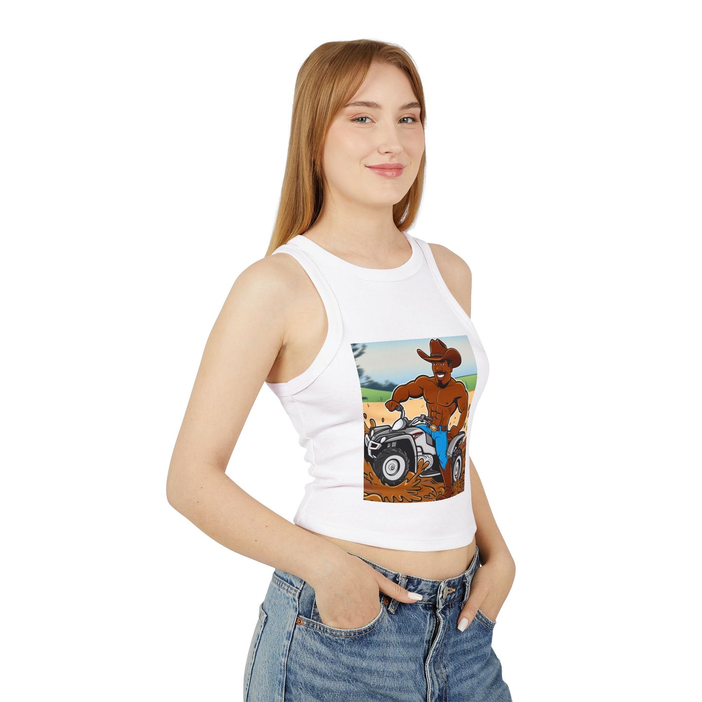 Big Boy Women's Micro Rib Racer Tank Top