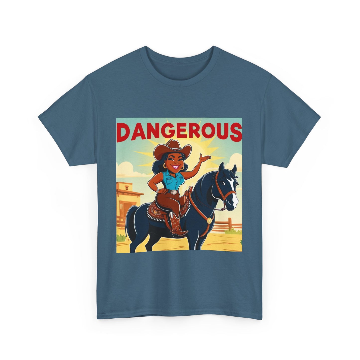 Dangerous Cowgirl 2-More Colors Unisex Cotton Tee