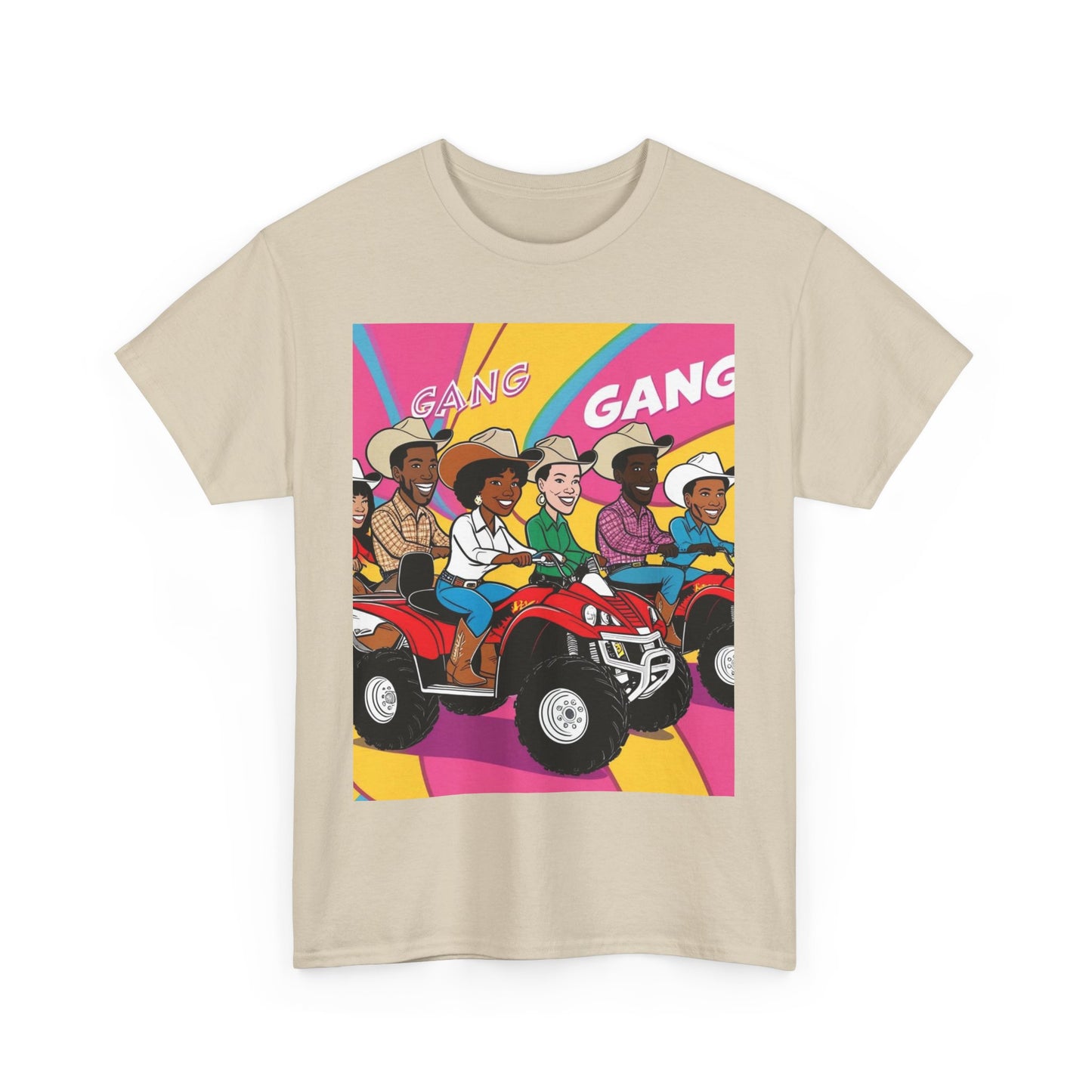 Retro Quad Gang Unisex Cotton Tee