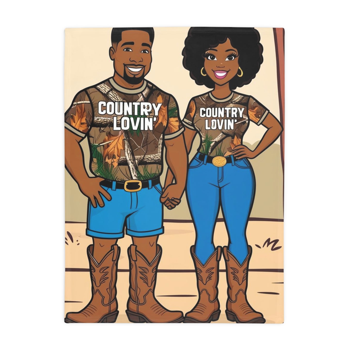 Country Lovin Plush Fleece Blanket