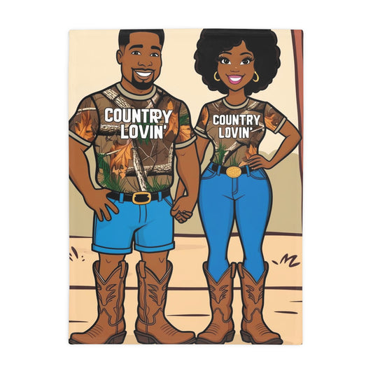 Country Lovin Plush Fleece Blanket