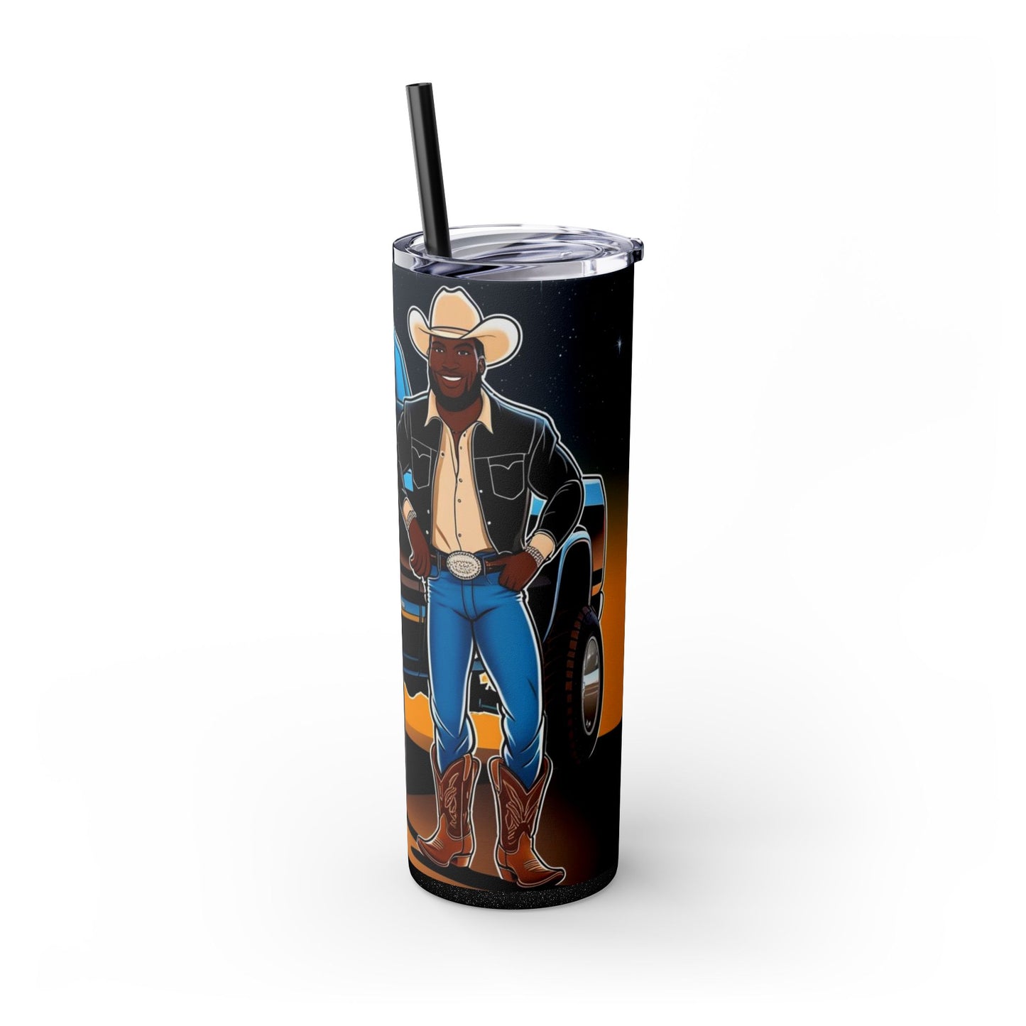 Don't Touch My Truck Skinny Tumbler with Straw, 20oz