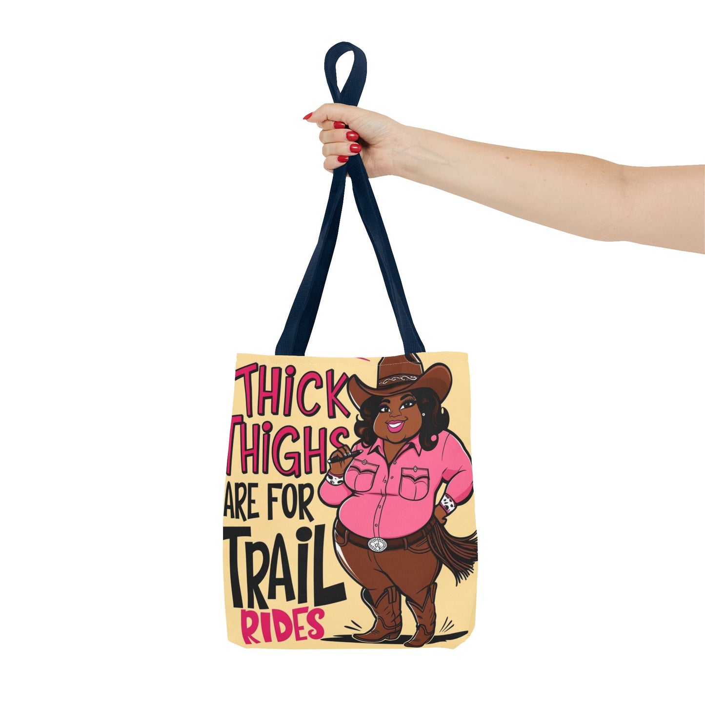 Thick Thighs Are For Trail Rides Tote Bag