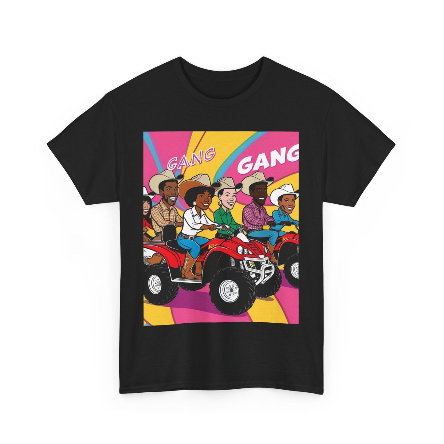 Retro Quad Gang Unisex Cotton Tee