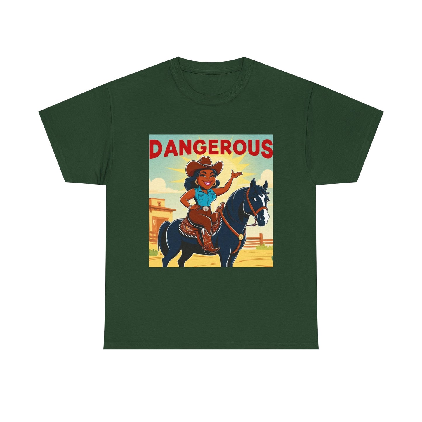 Dangerous Cowgirl 2-More Colors Unisex Cotton Tee