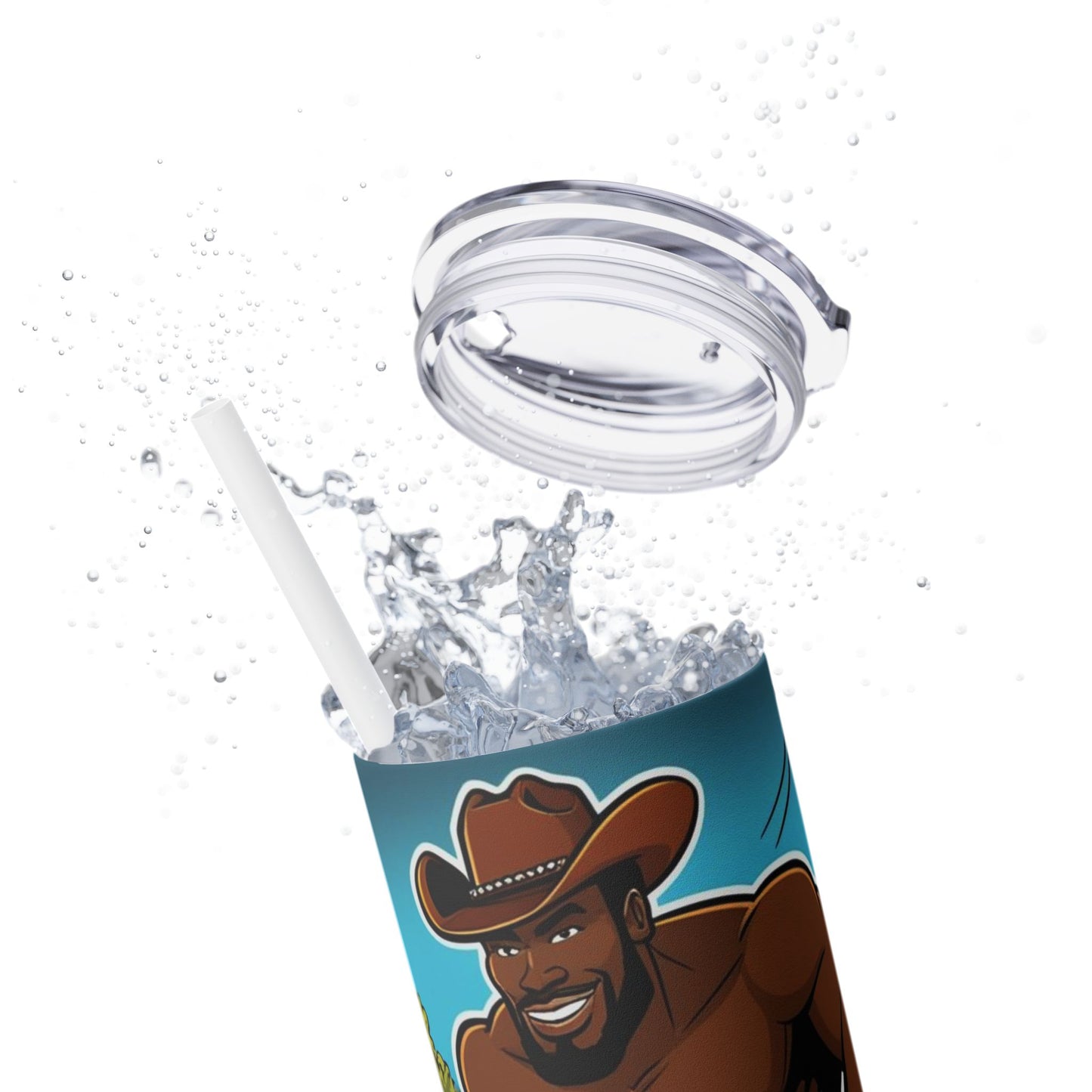 Big Boy Skinny Tumbler with Straw, 20oz