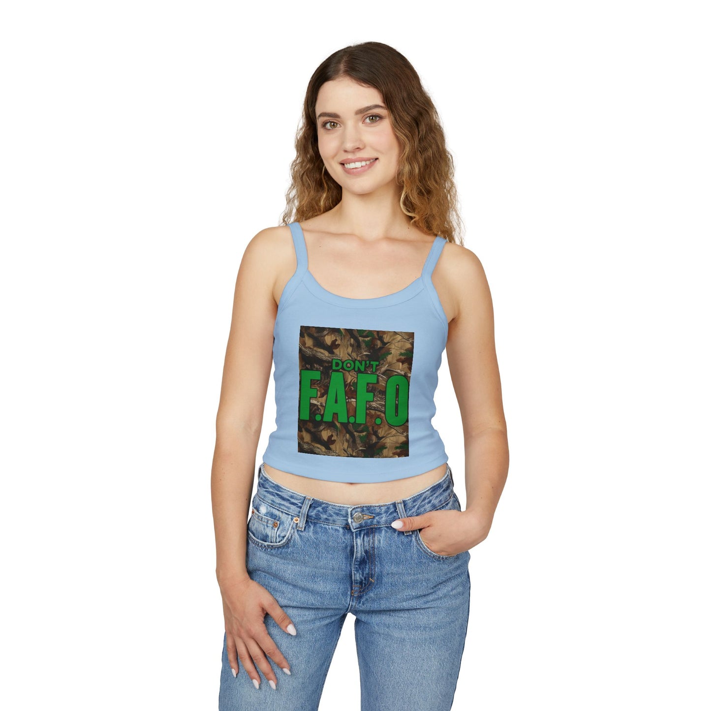 Don't F.A.F.O. Women's Spaghetti Strap Tank Top