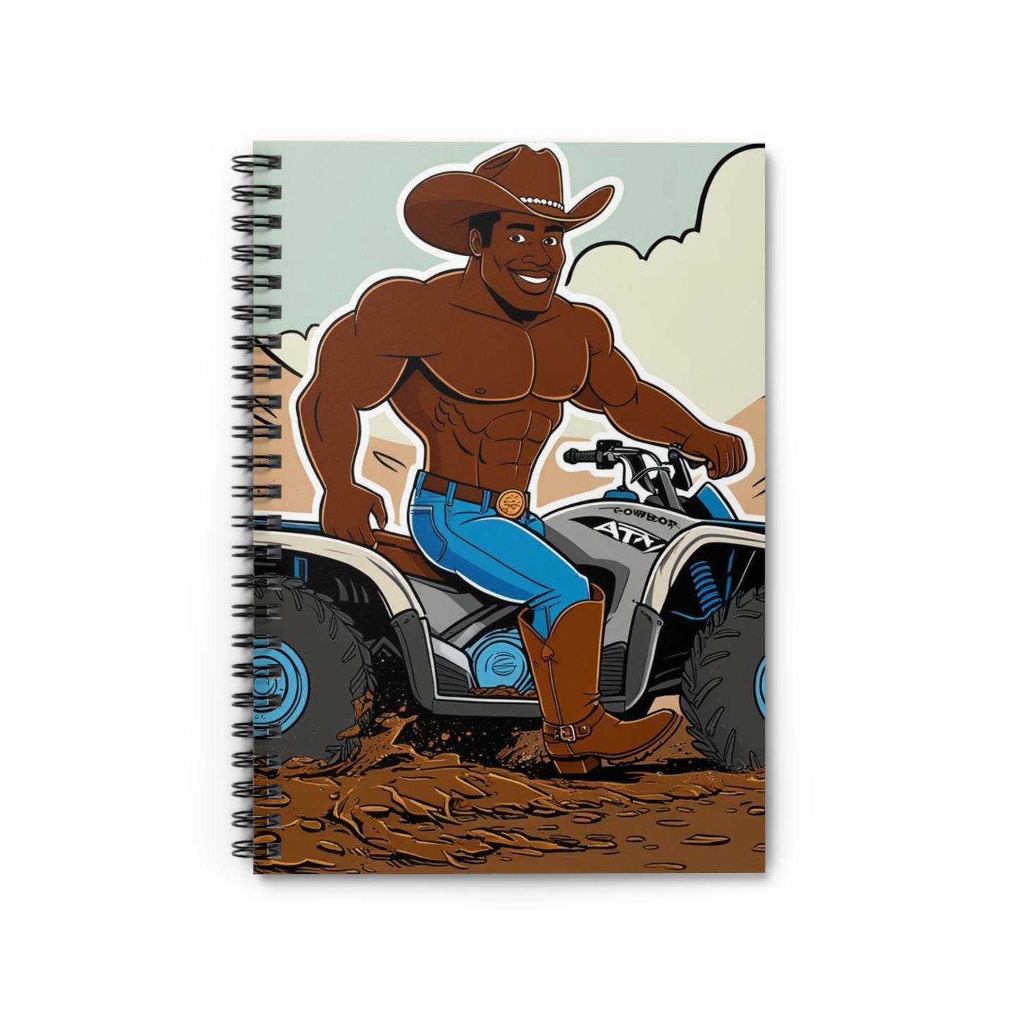 Big Cowboy Adventure Spiral Notebook - Fun & Motivational Design