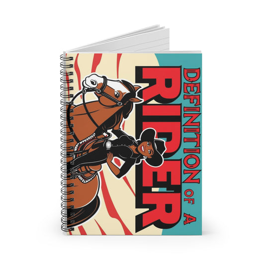 Definition of a Rider Spiral Notebook