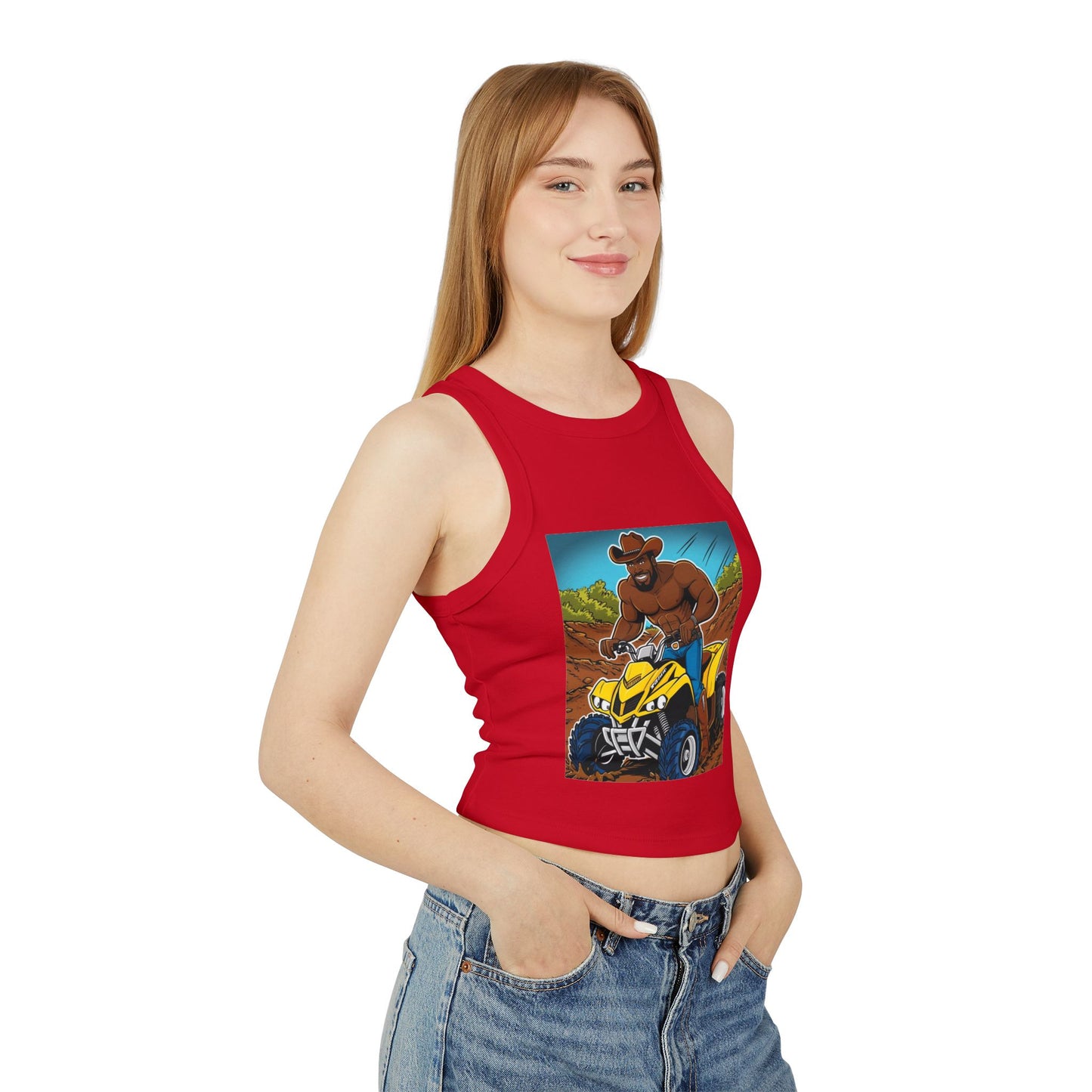 Big Boy Women's Micro Rib Racer Tank Top