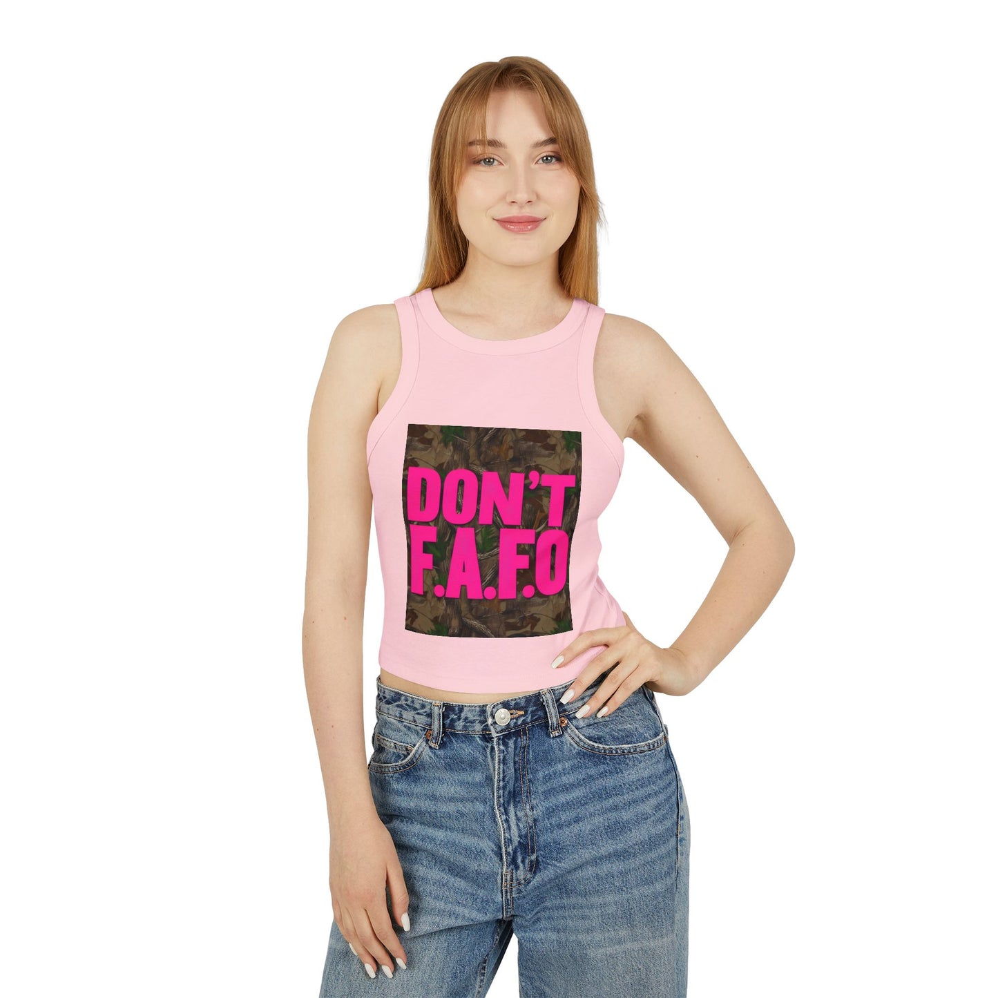 Don't F.A.F.O. Women's Racer Tank Top