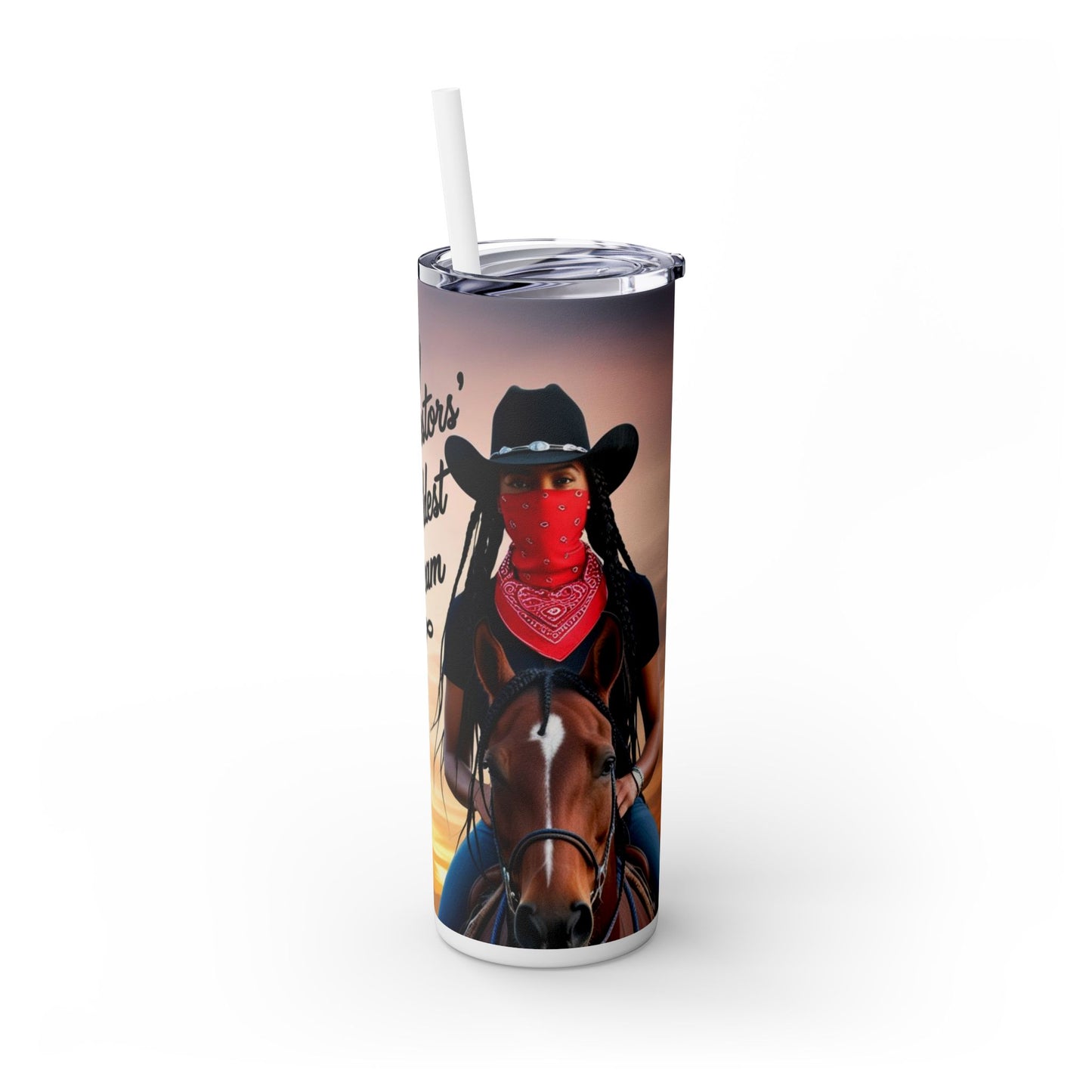 Pay Homage Skinny Tumbler with Straw, 20oz