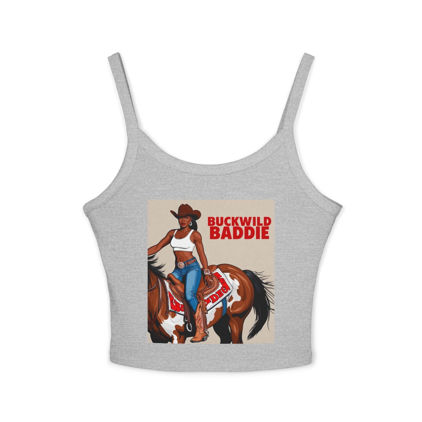 Buckwild Baddie Women's Spaghetti Strap Tank Top