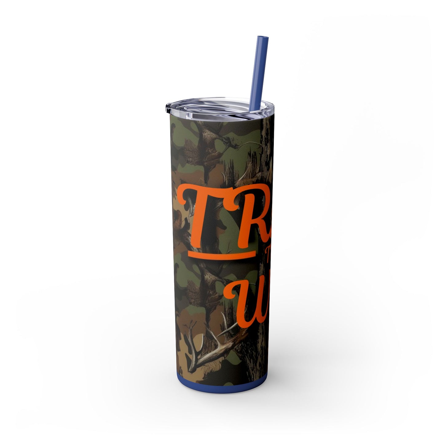 Trail That Way Skinny Tumbler with Straw, 20oz