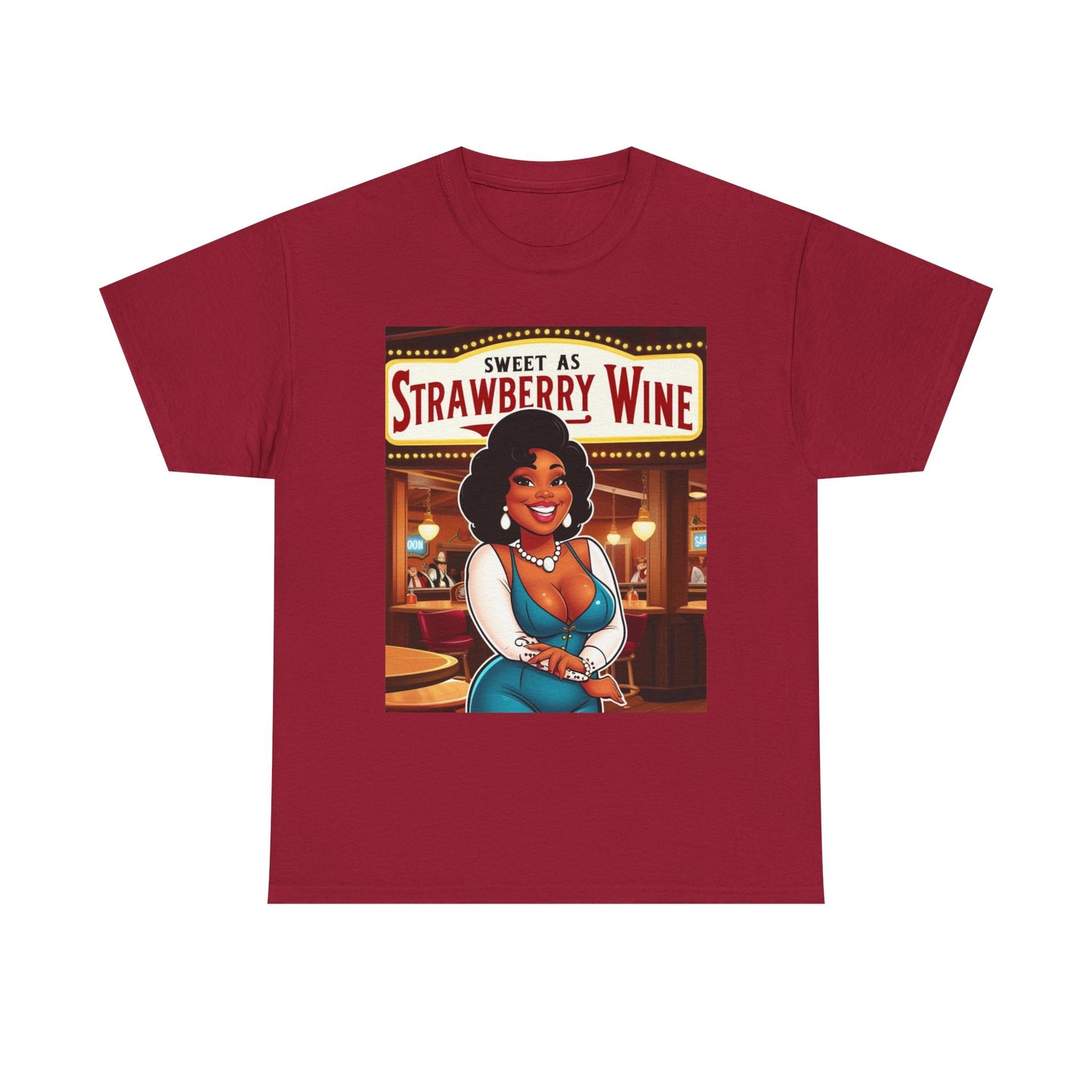 Sweet as Strawberry Wine Unisex Cotton Shirt