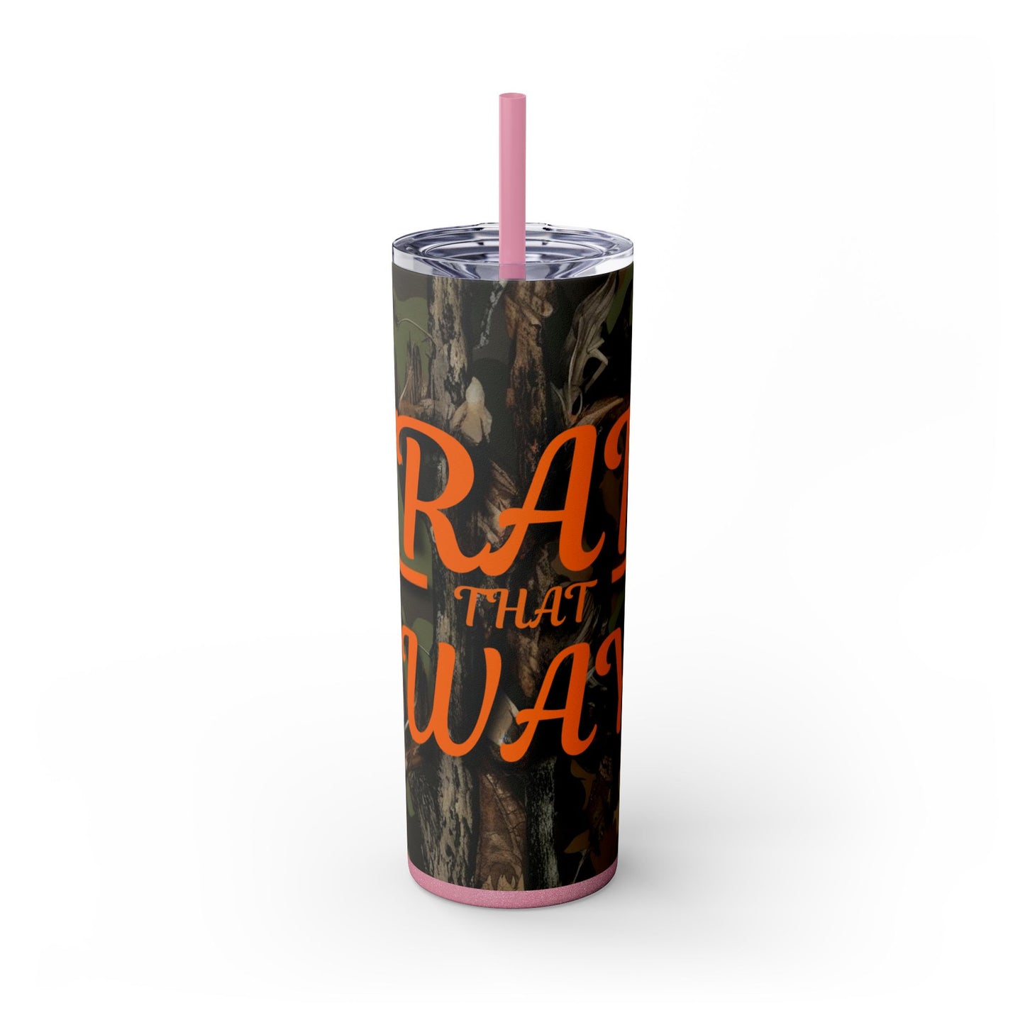 Trail That Way Skinny Tumbler with Straw, 20oz