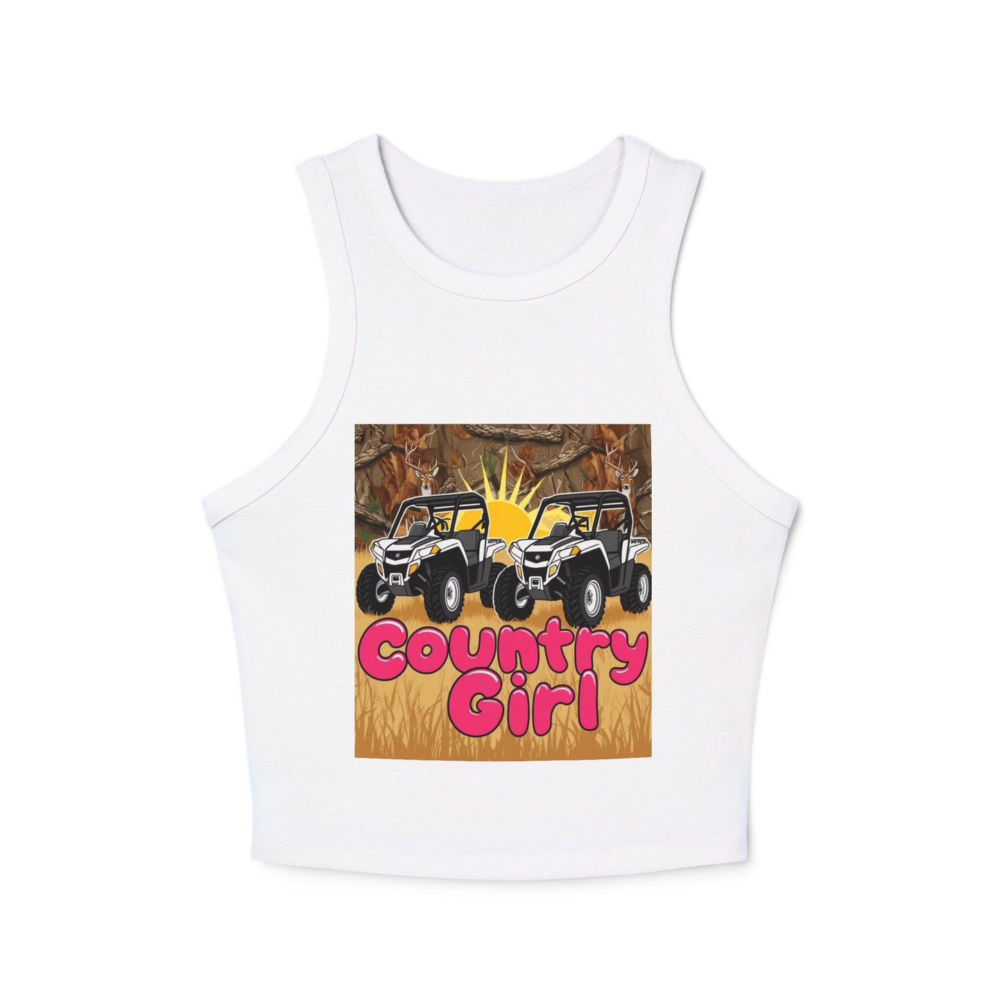 Country Girl Women's Micro Rib Racer Tank Top