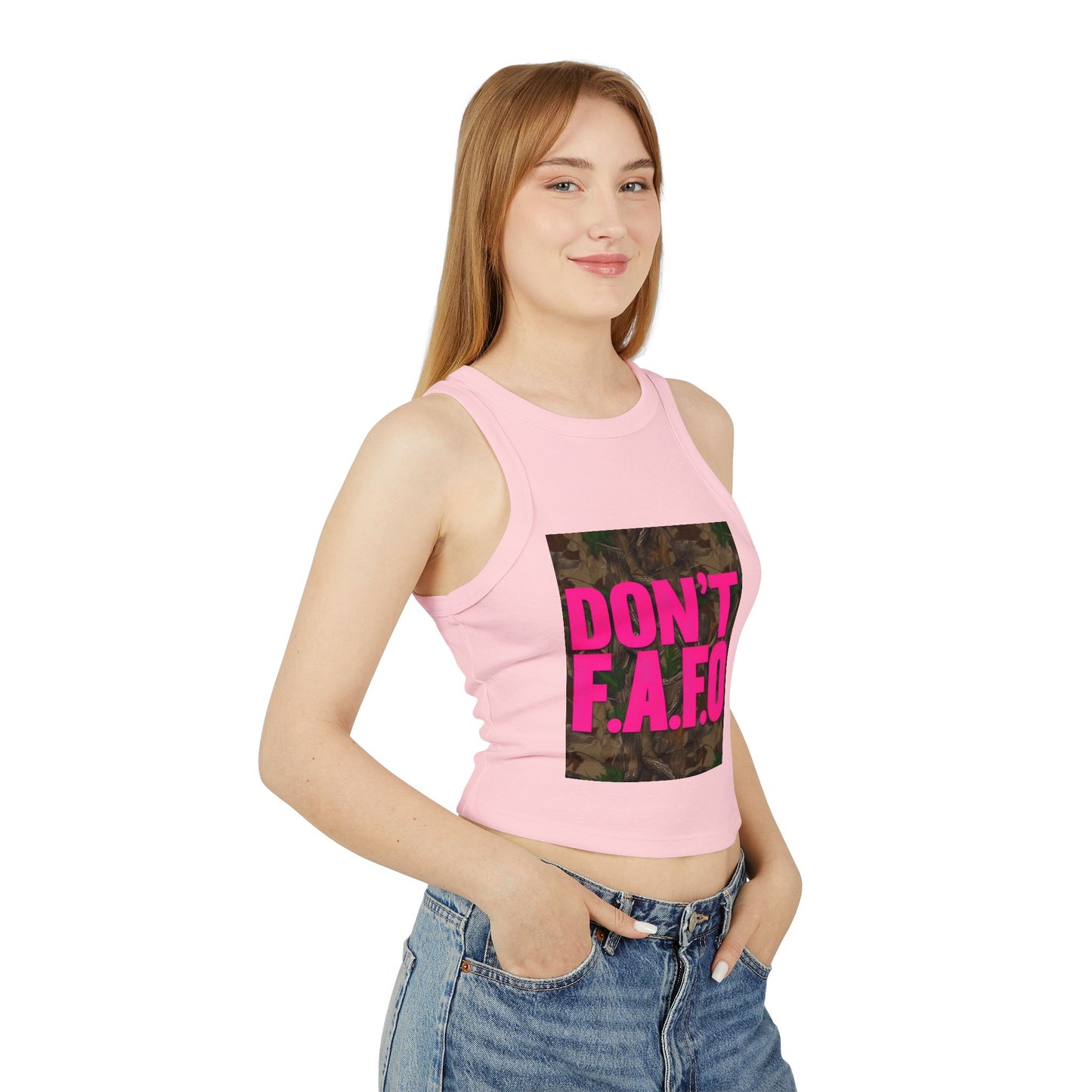 Don't F.A.F.O. Women's Racer Tank Top