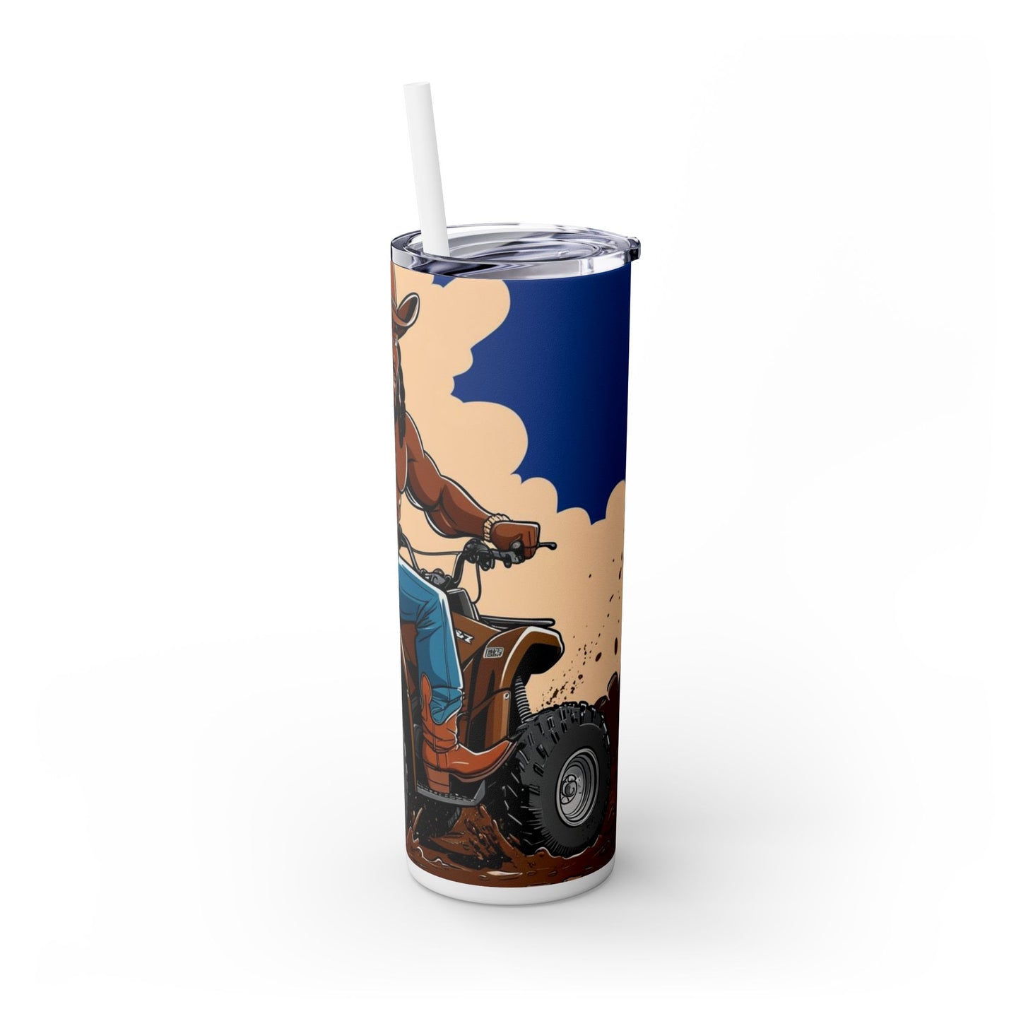 Sexy Locs Skinny Tumbler with Straw - 20oz