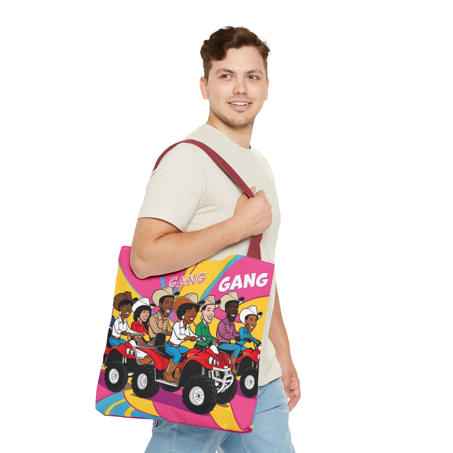 Retro Quad Gang Tote Bag