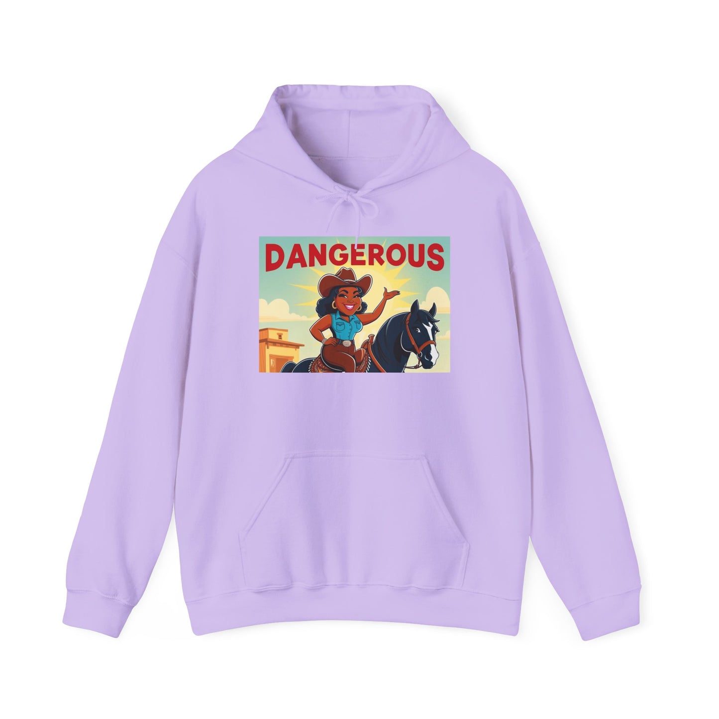 Dangerous Cowgirl Graphic Unisex Hoodie