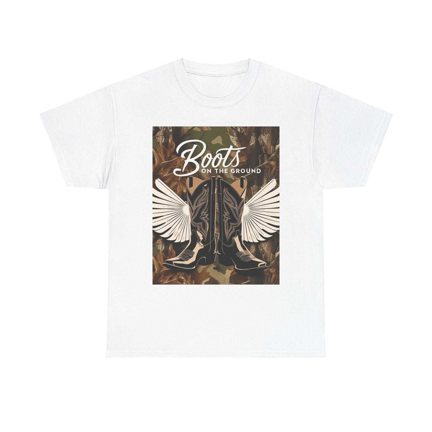 Boots On The Ground Unisex Cotton Tee