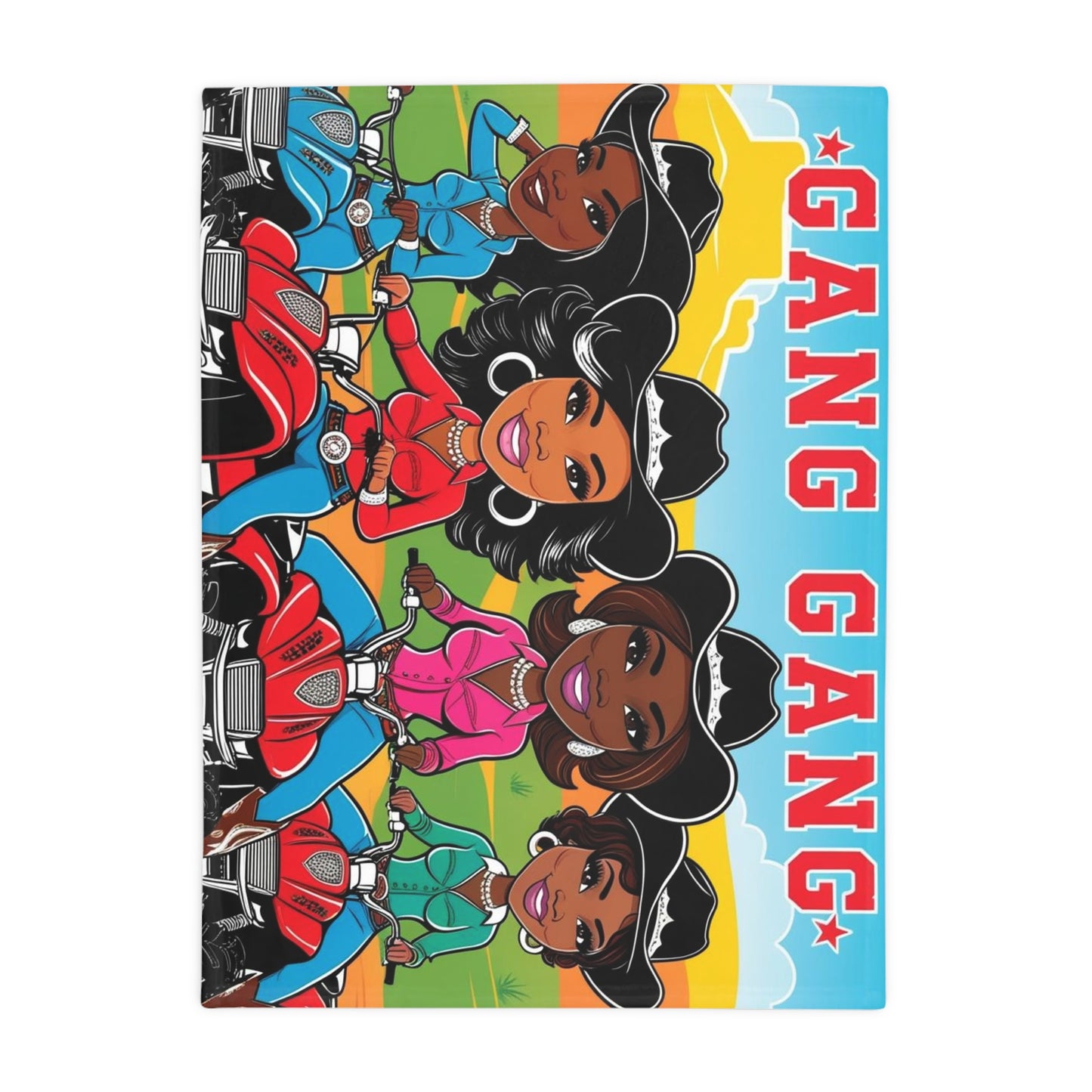 Cowgirl Gang Plush Fleece Blanket