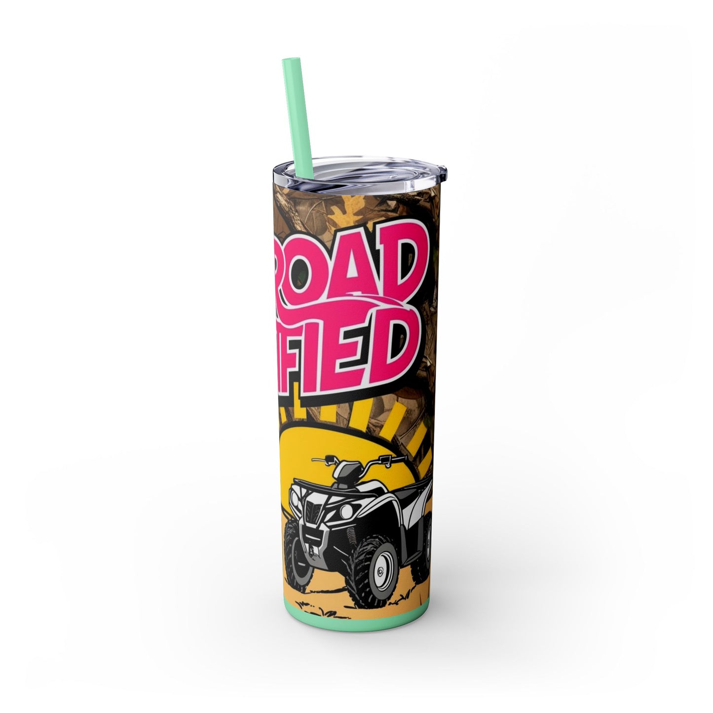 Dirt Road Certified Pink Skinny Tumbler with Straw - 20oz
