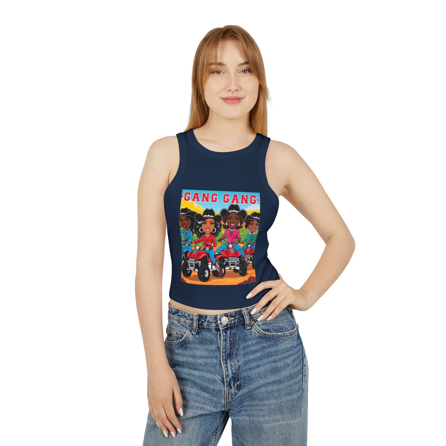 Cowgirl Gang Racer Tank Top