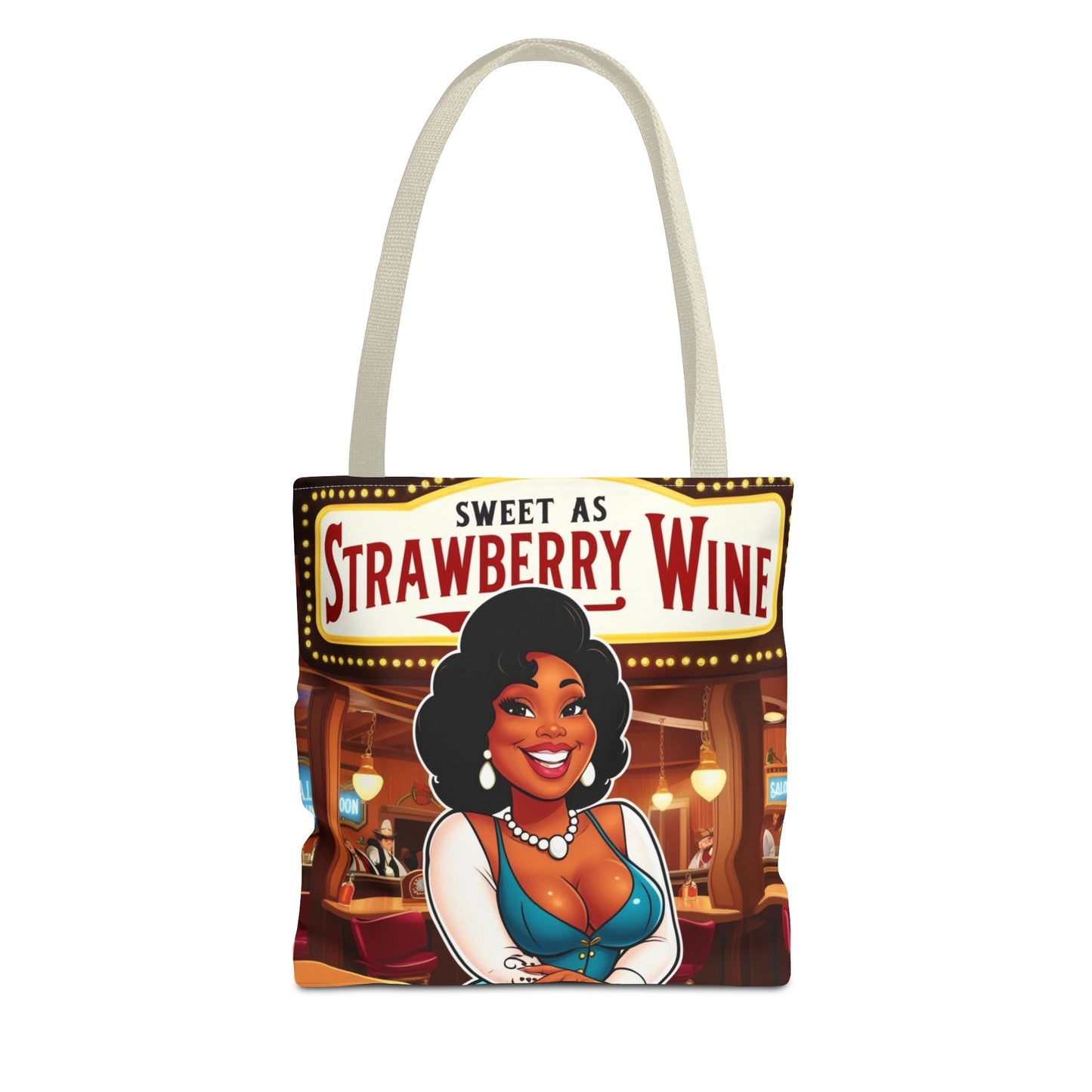 Sweet as Strawberry Wine Tote Bag