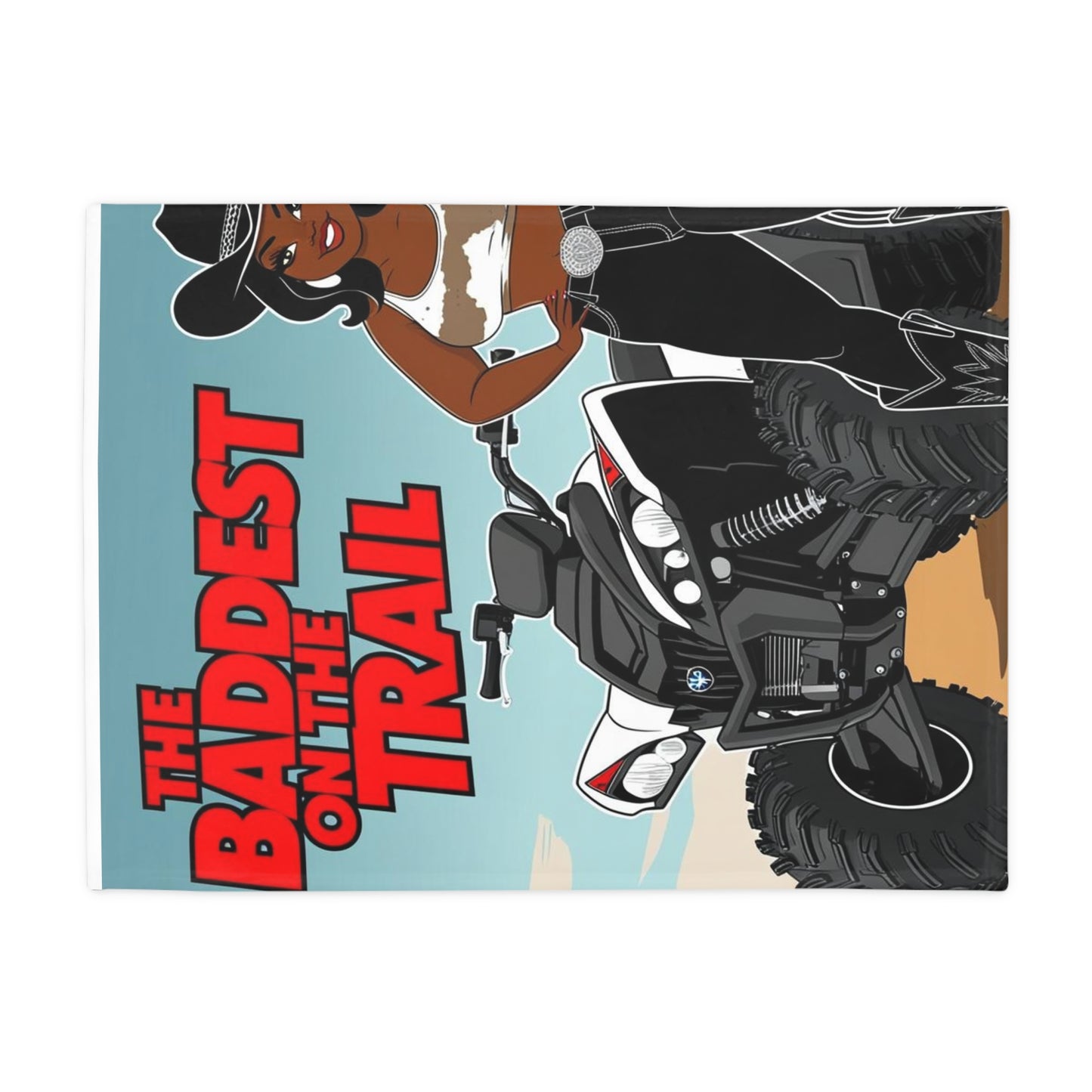 Baddest on the Trail Plush Fleece Blanket