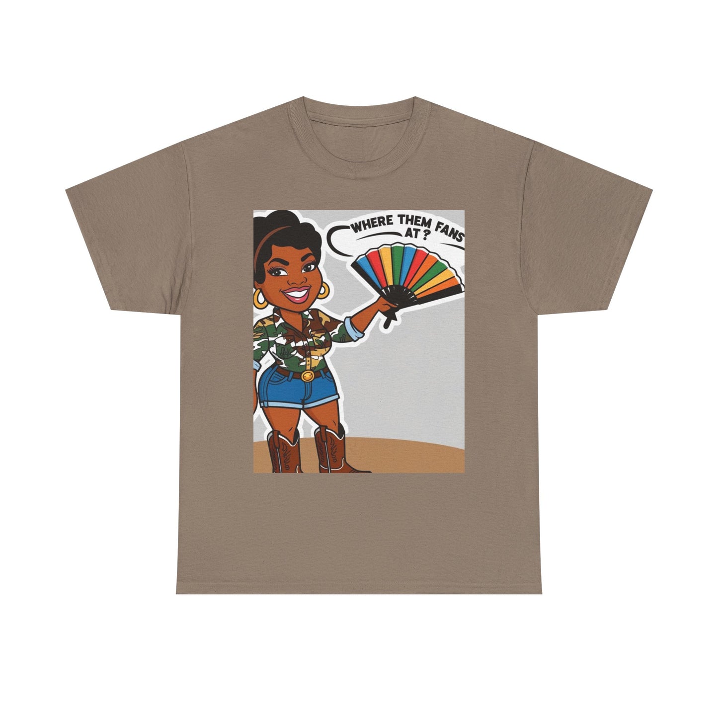 Where Them Fans At? Unisex Cotton Tee