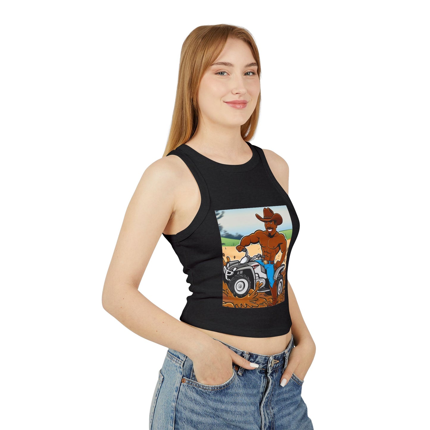 Big Boy Women's Micro Rib Racer Tank Top