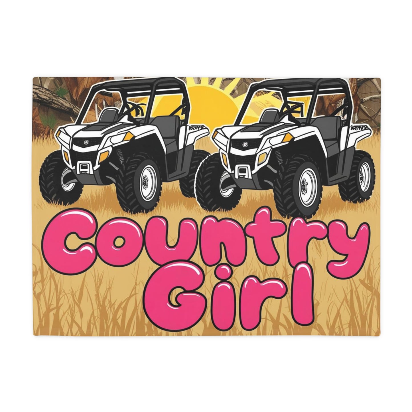 Country Girl Plush Fleece Blanket
