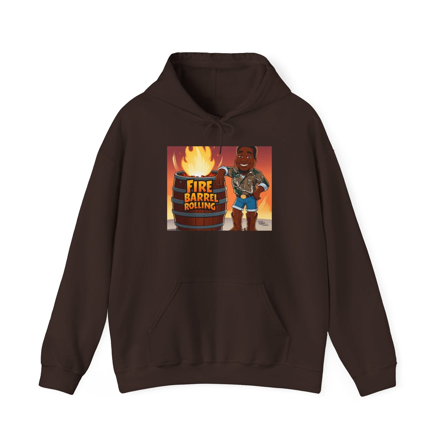 Fire Barrel Rolling Unisex Hoodie