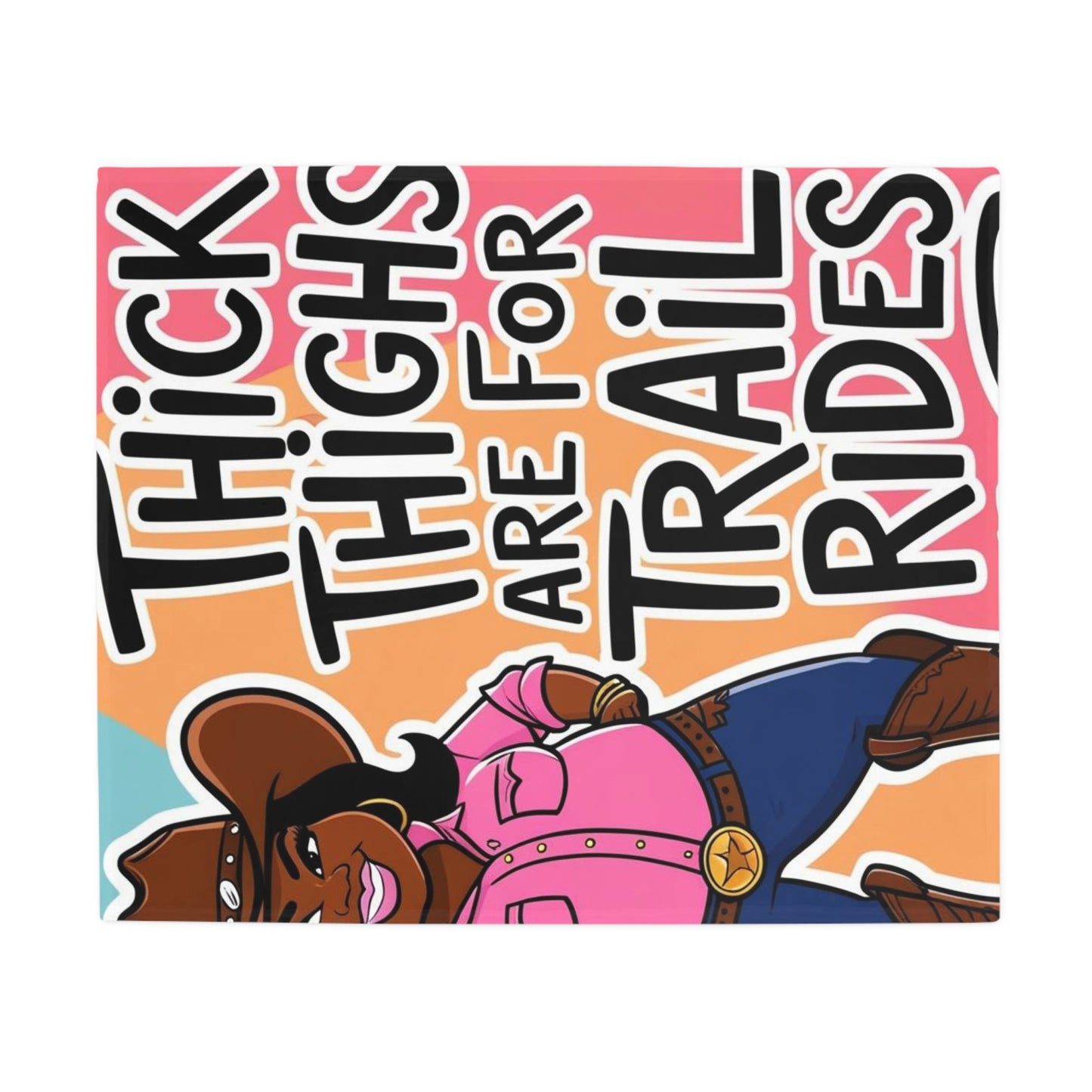 Thick Thighs 2 Plush Fleece Blanket