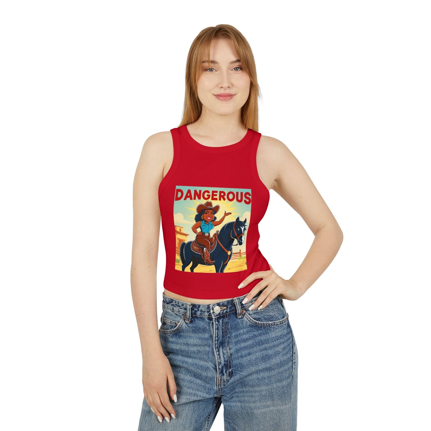 Dangerous Cowgirl Racer Tank Top
