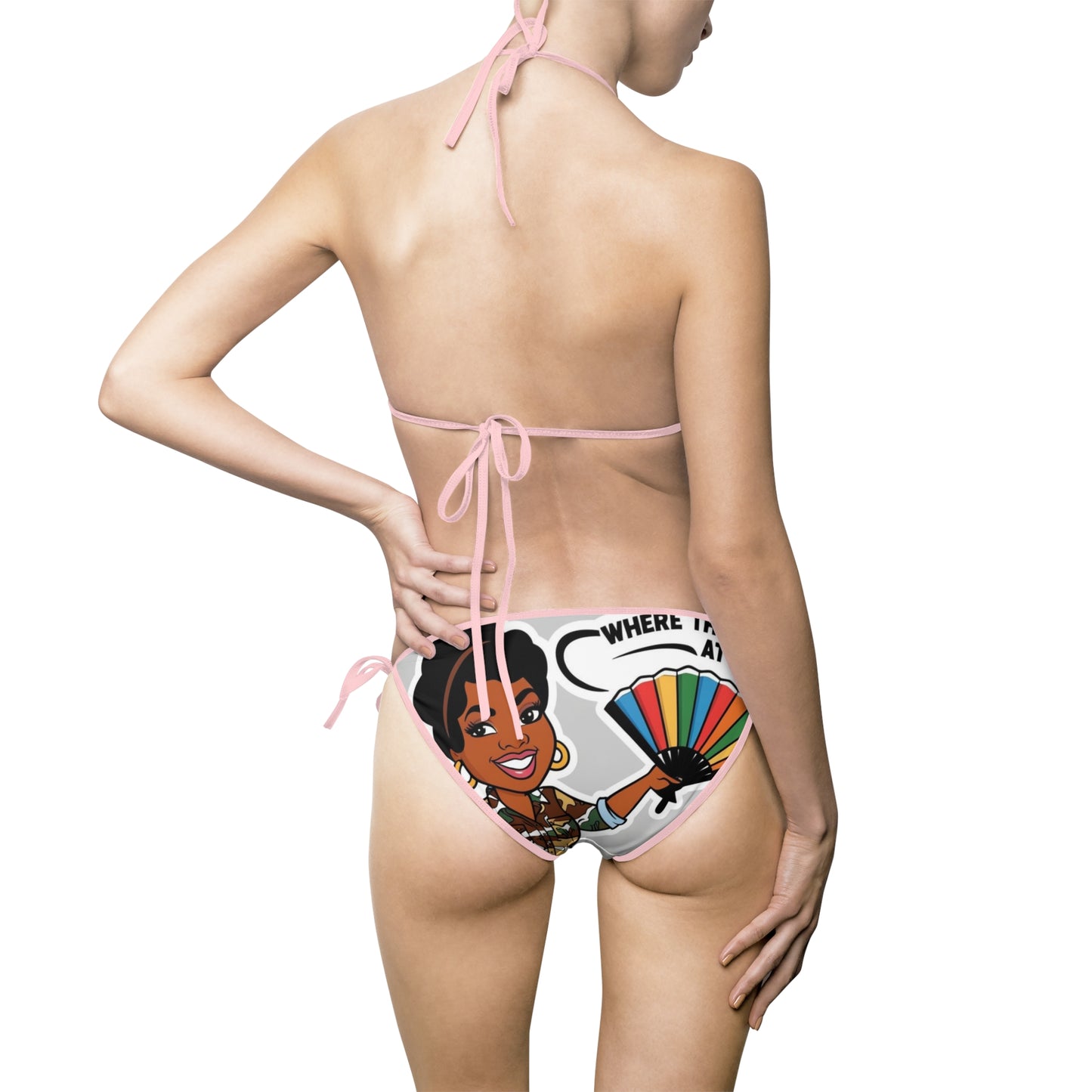 Where Them Fans At? Women's Bikini Swimsuit