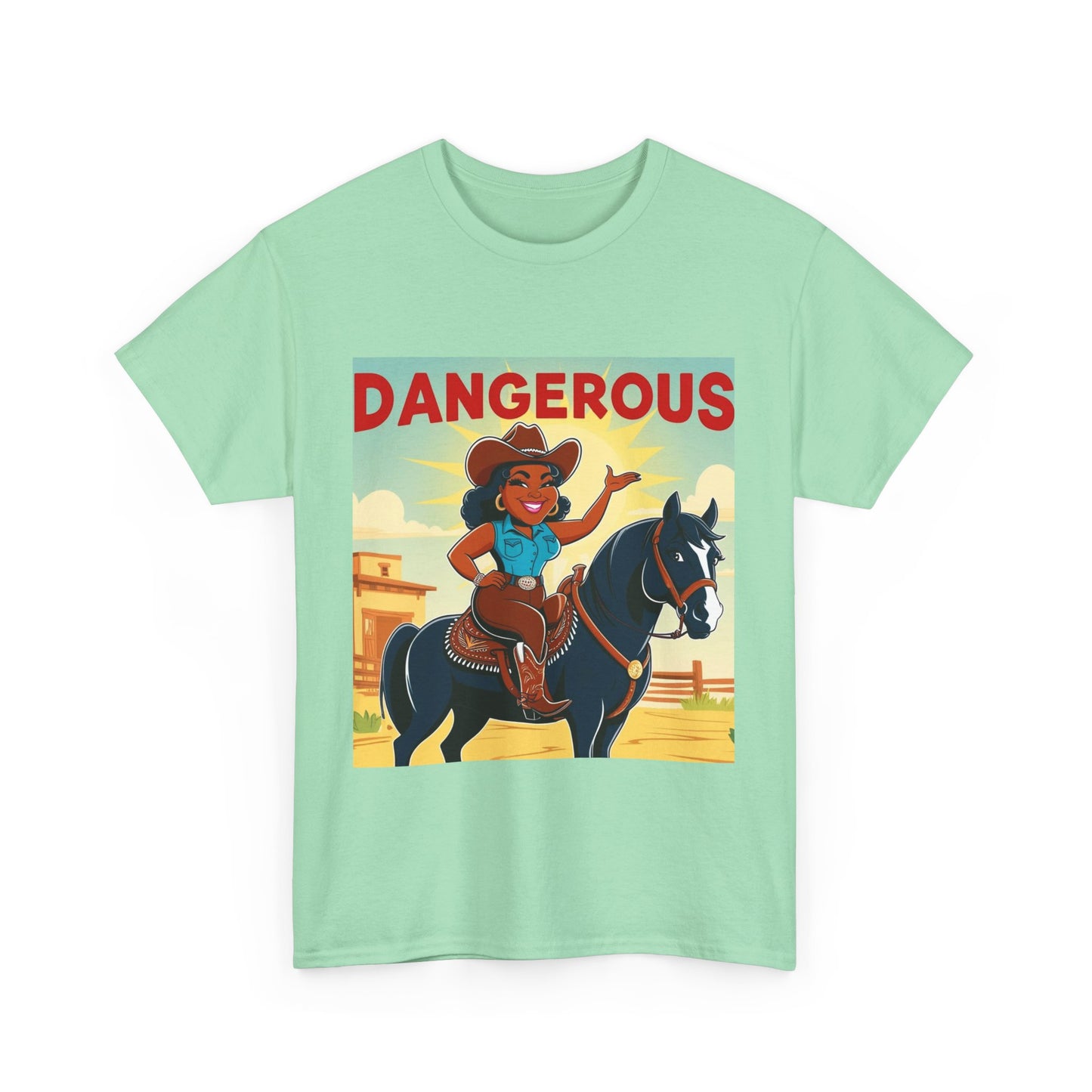 Dangerous Cowgirl 2-More Colors Unisex Cotton Tee