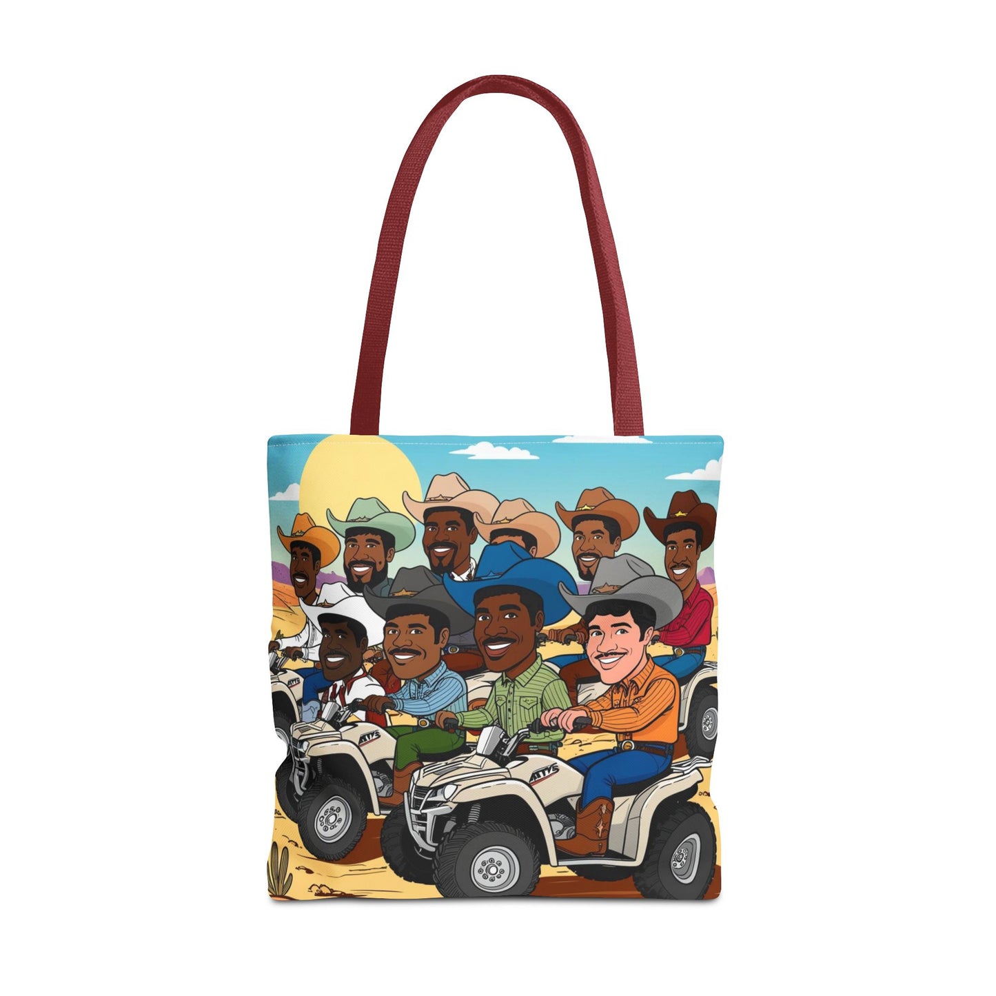 Retro Cowboy Adventure Tote Bag