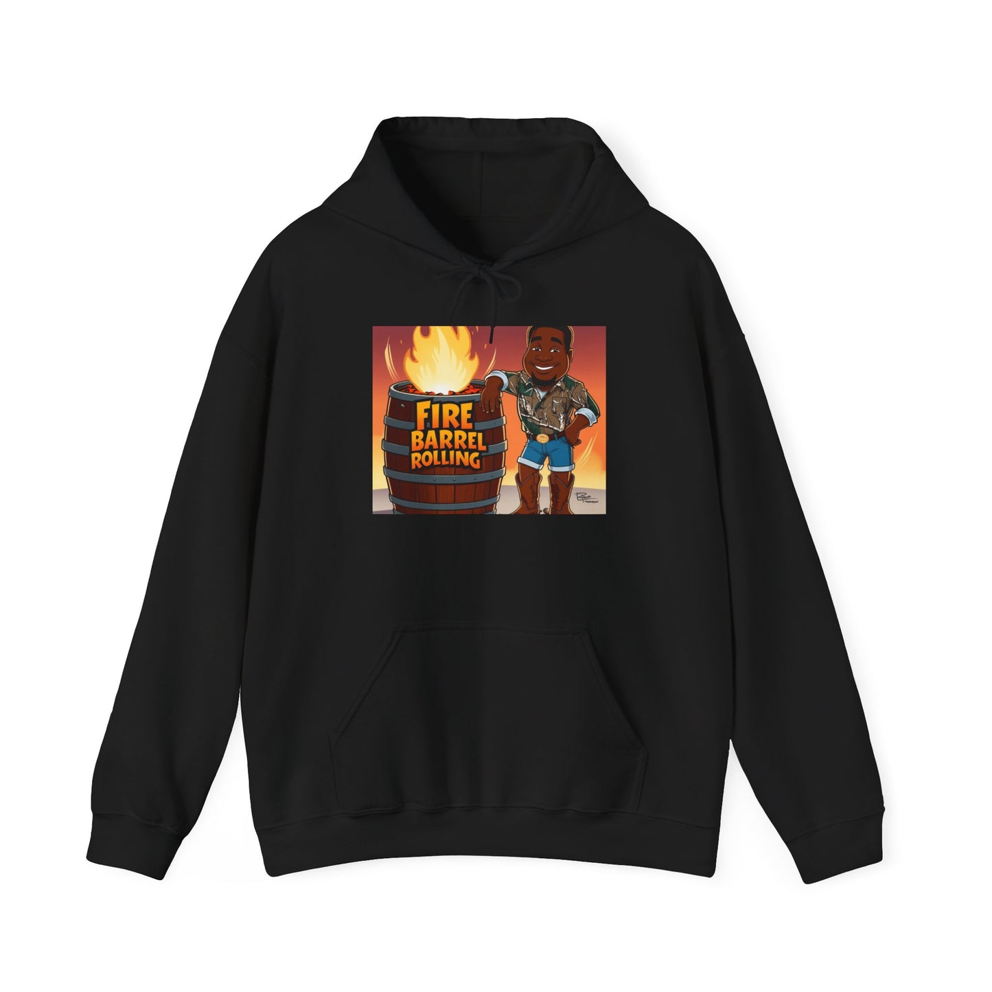 Fire Barrel Rolling Unisex Hoodie