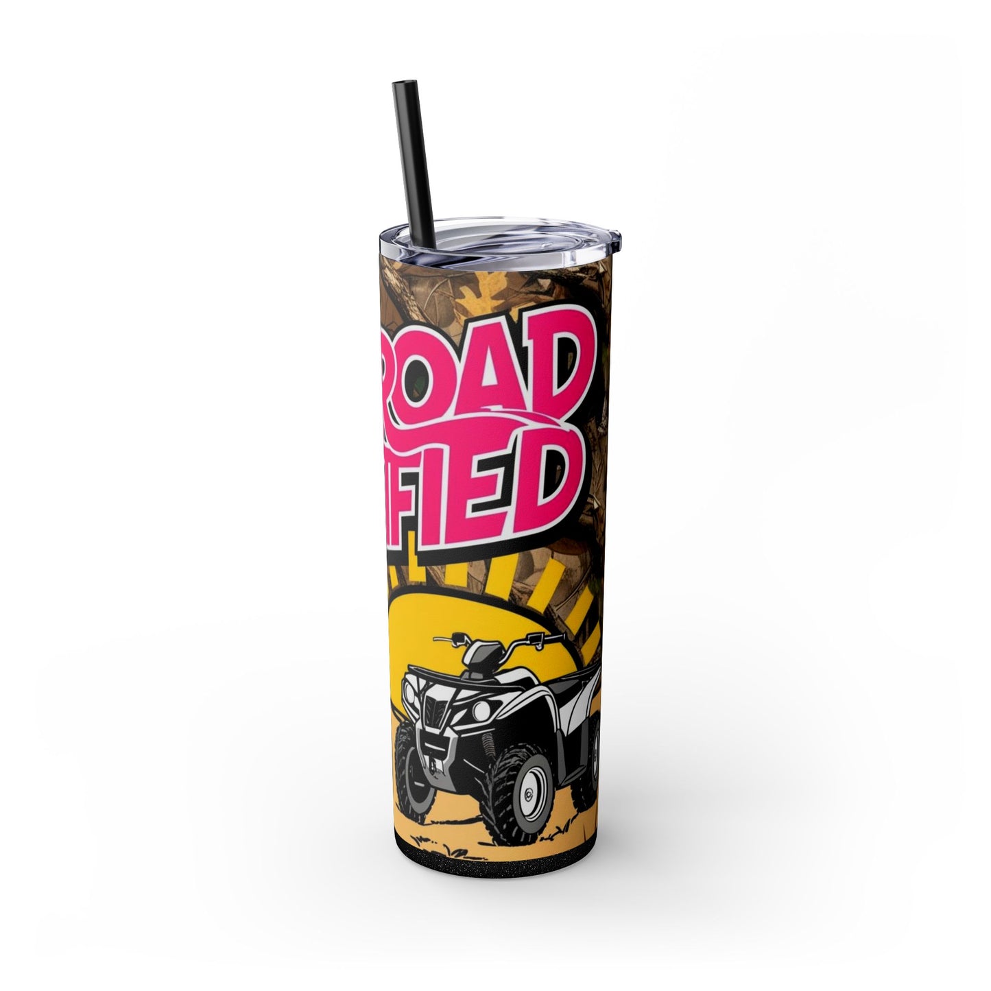 Dirt Road Certified Pink Skinny Tumbler with Straw - 20oz