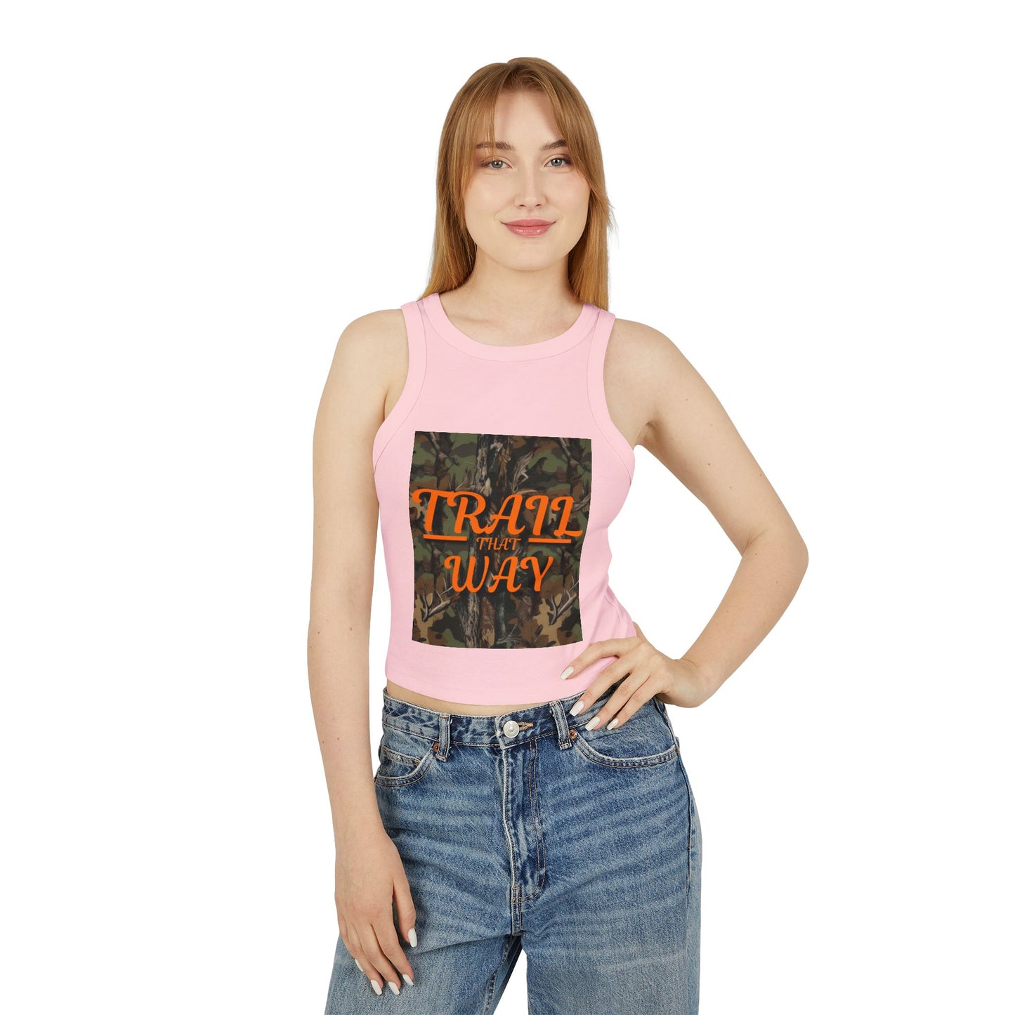 Trail That Way Women's Micro Rib Racer Tank Top