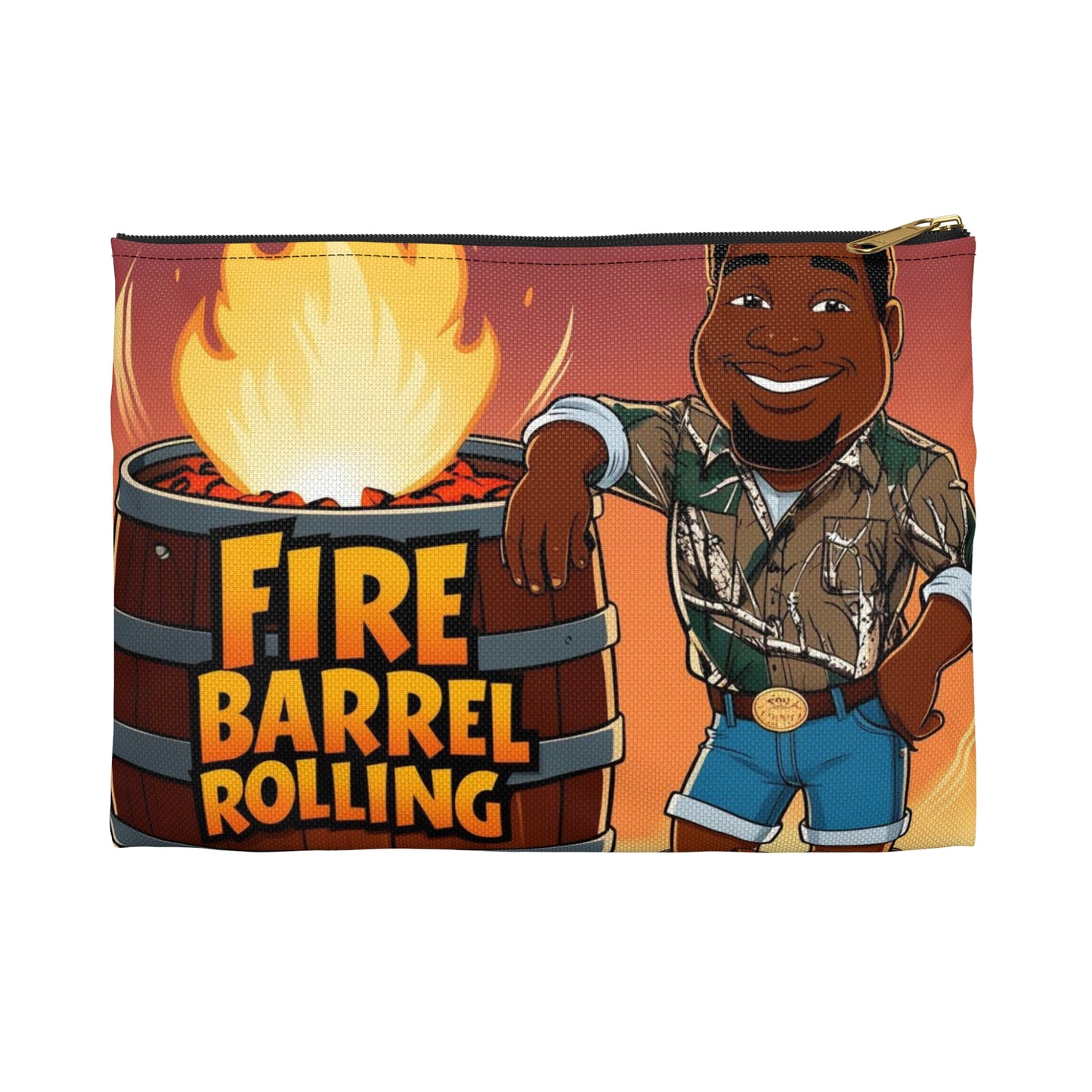 Fire Barrel Rolling Accessory Pouch