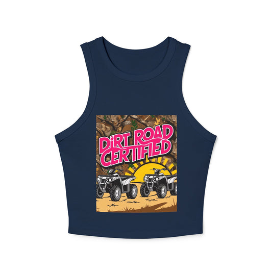 Dirt Road Certified Pink Racer Tank Top