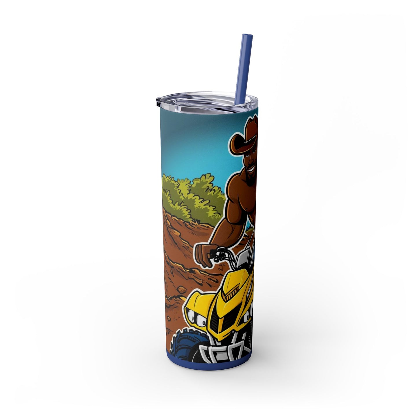 Big Boy Skinny Tumbler with Straw, 20oz