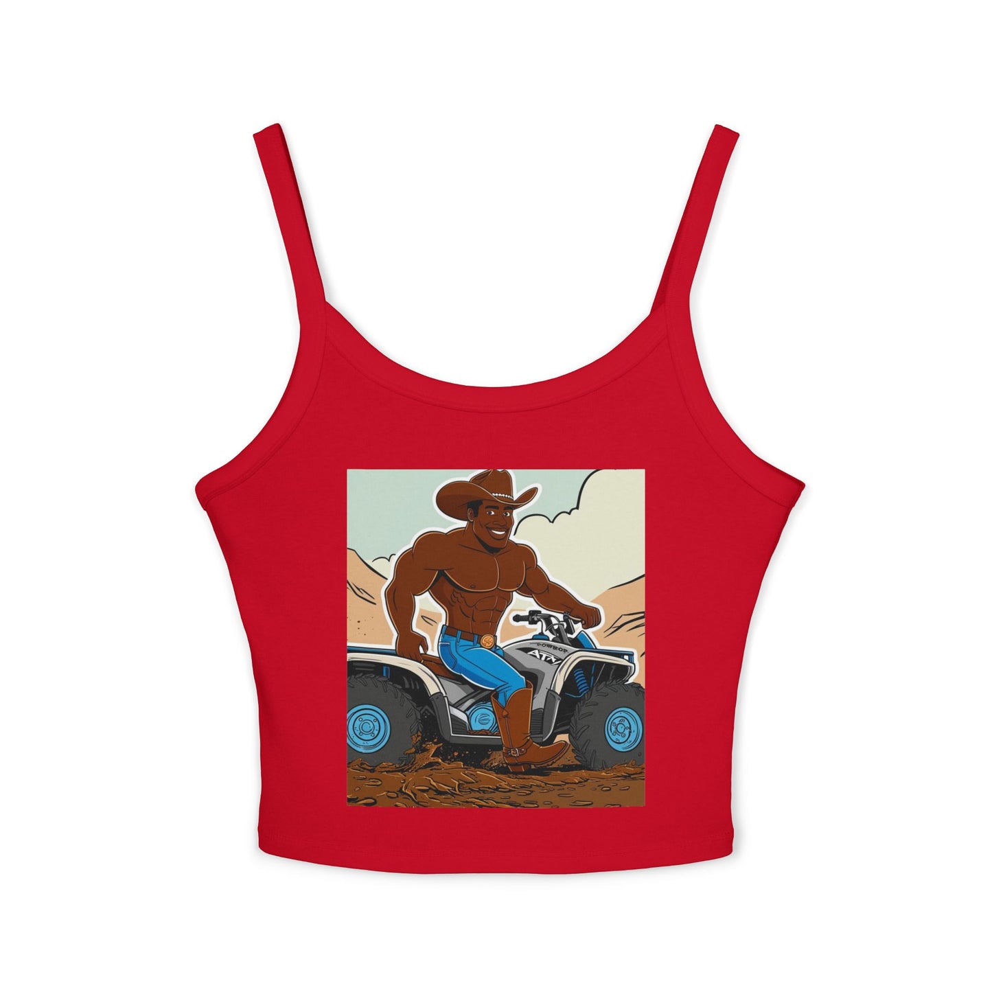 Big Cowboy Adventure Spaghetti Strap Tank Top